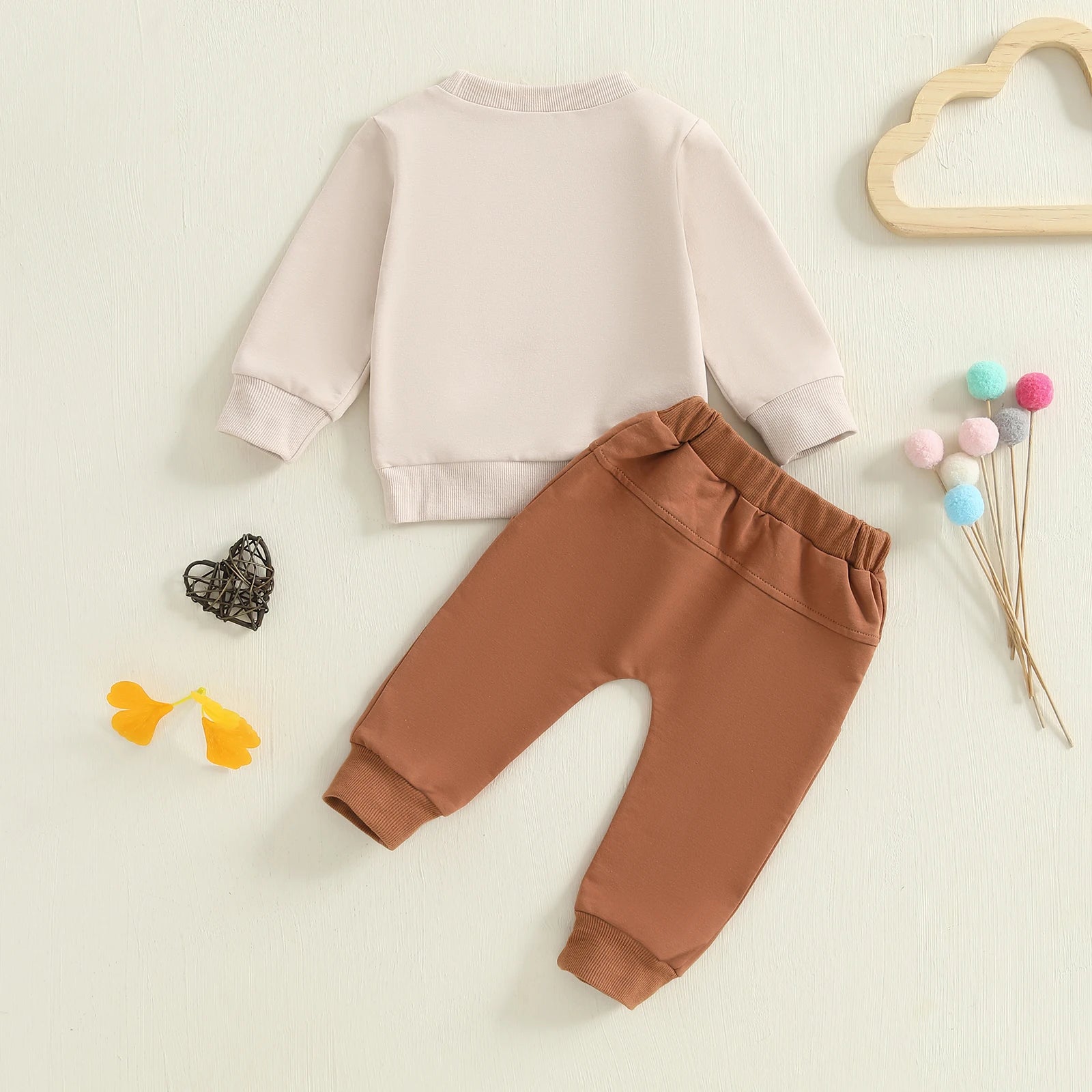 Lioraitiin Toddler Baby Boy Outfit Letter Print Long Sleeve
