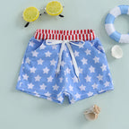 Lioraitiin Toddler Baby Boys Beach Shorts Kids Independence Day