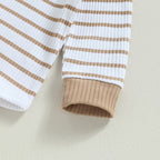 Lioraitiin 0-24M Infant Baby Boy 2Pcs Outfits Long Sleeve Striped