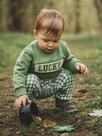 Lioraitiin Toddler Baby Boy Irish Outfit Long Sleeve Crew Neck