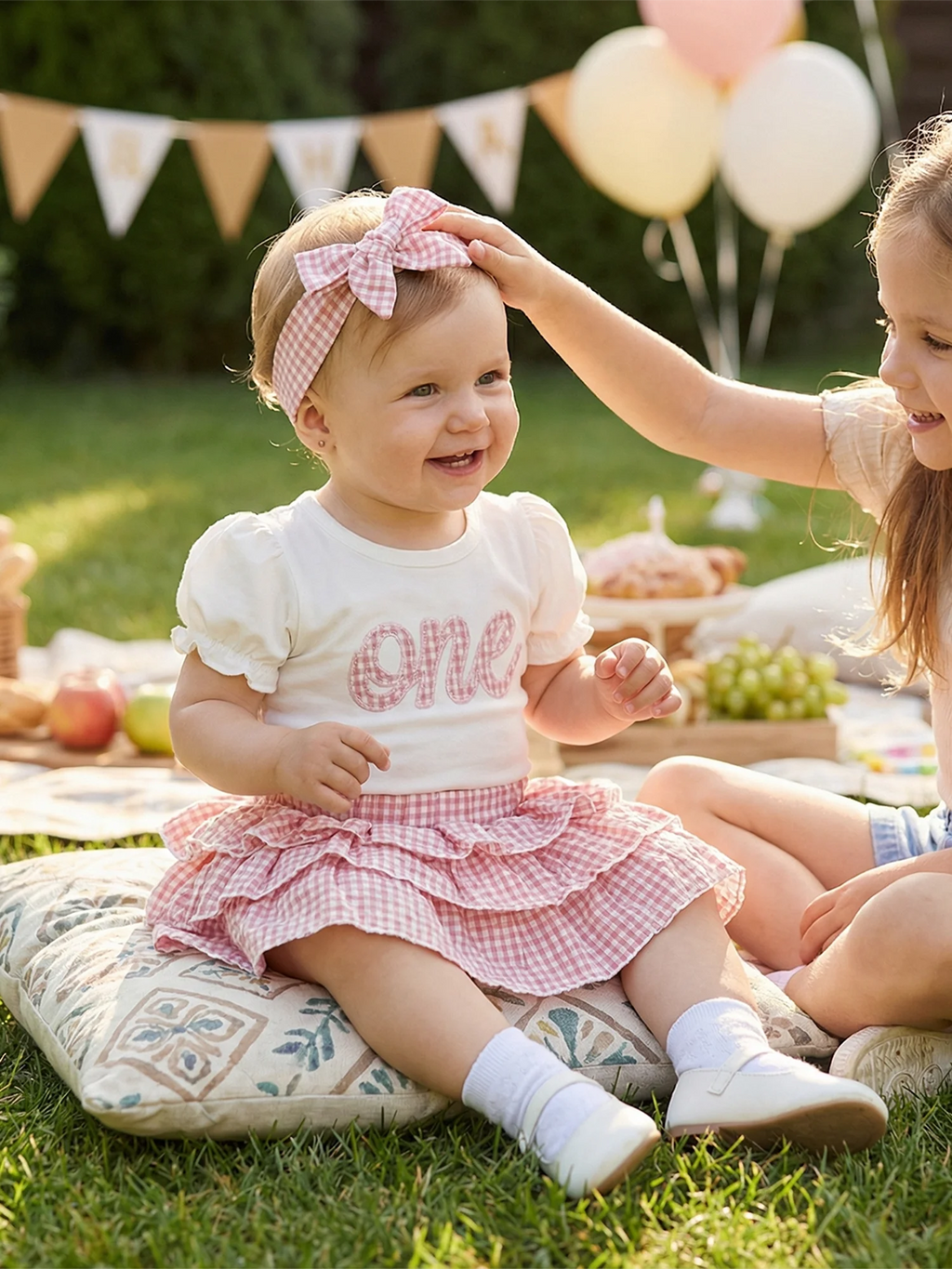 Lioraitiin Baby Girl 1st Birthday Outfit Cute Short Sleeve Letters