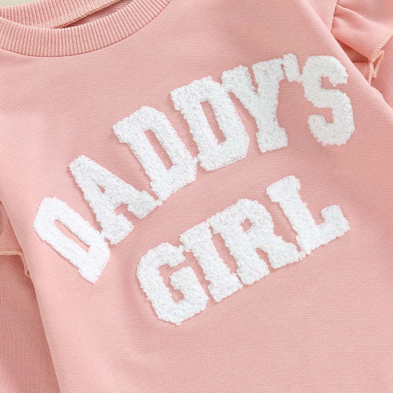 Lioraitiin 0-18M Daddys Girls Newborn Baby Ruffle Long Sleeve
