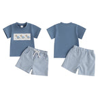 Lioraitiin Toddler Baby Boy Shorts Set Whale/Dinosaur/Turtle Short