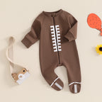Lioraitiin Baby Boys Girls Jumpsuits Long Sleeve Round Neck Rompers