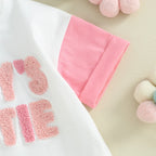 Lioraitiin Newborn Baby Girl Romper Daddy s Girl Embroidery Romper