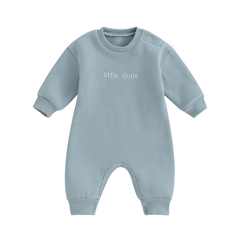 Lioraitiin 0-18M Infant Baby Boys Girl Jumpsuit Cute Letter