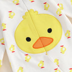 Lioraitiin Newborn Boy Girl Duck Outfit, Long Sleeve Full Length