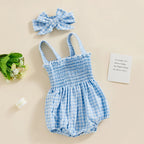 Lioraitiin 0-18M Newborn Infant Baby Girl Fashion Bodysuit Sleeveless