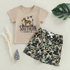 Lioraitiin Toddler Baby Boy Duck Outfit Short Sleeve T-shirts Elastic