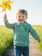Lioraitiin Toddler Little Boy Irish Sweatshirt Striped Clover Letter