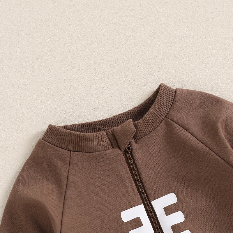 Lioraitiin Baby Boys Girls Jumpsuits Long Sleeve Round Neck Rompers