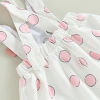 Lioraitiin 0-18M Baby Girl Pink Bunny Outfit Long Sleeve Romper