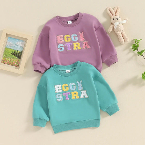 Lioraitiin 0-5Y Toddler Kids Girls Boys Sweatshirts T Shirts Easter