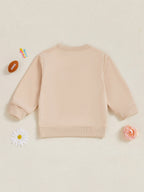 Lioraitiin Kids Boys Girls Sweatshirt Long Sleeve Crew Neck Letters