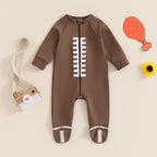 Lioraitiin Baby Boys Girls Jumpsuits Long Sleeve Round Neck Rompers