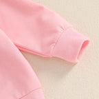 Lioraitiin Toddler Girls Boys Sweatshirts Easter Rabbit Embroidered