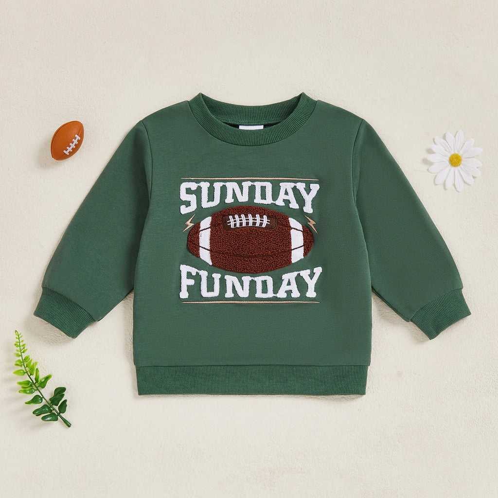 Lioraitiin Kids Boys Girls Sweatshirt Long Sleeve Crew Neck Letters