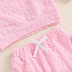 Lioraitiin Toddler Girl Outfit Daisy Embroidery Long Sleeve