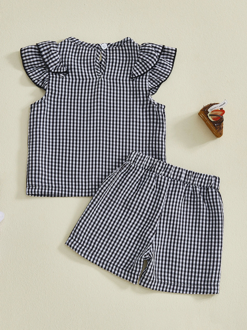 Lioraitiin Toddler Baby Girls Plaid Outfit Fashionable Cute Flying