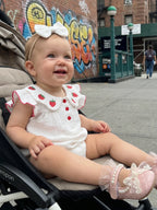 Baby Girls 2 Piece Outfits Adorable Strawberry Embroidery Flying