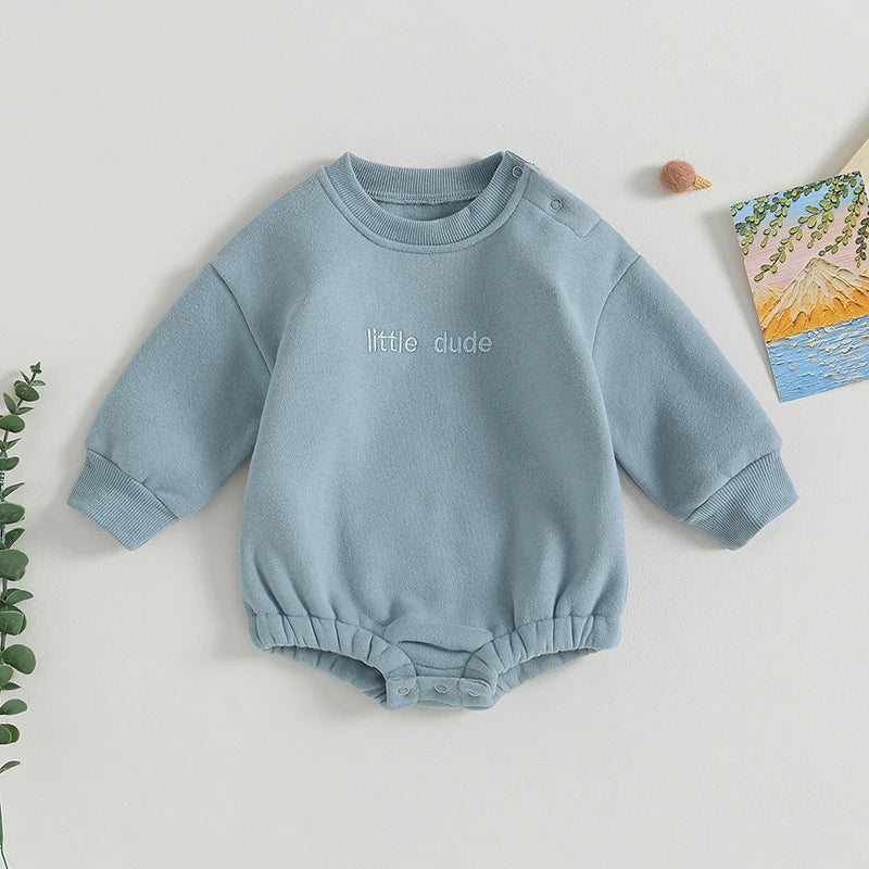Lioraitiin 0-18M Infant Baby Boys Sweatshirt Bodysuit Long Sleeve