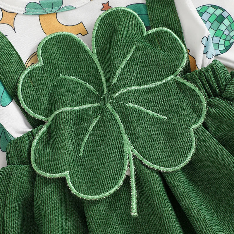 Lioraitiin Newborn Baby Girl St. Patrick's Day Outfit Long Sleeve