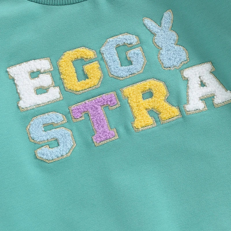 Lioraitiin 0-5Y Toddler Kids Girls Boys Sweatshirts T Shirts Easter