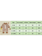 Lioraitiin Baby Boy Sweatshirt Romper Rugby Stripe Print Long Sleeve