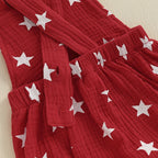 Lioraitiin Baby Girls Boys Romper Sleeveless Stars Print Bodysuit