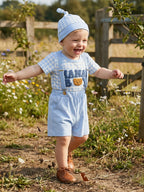 Lioraitiin Baby Boys Shorts Outfits Short Sleeve O Neck Letter