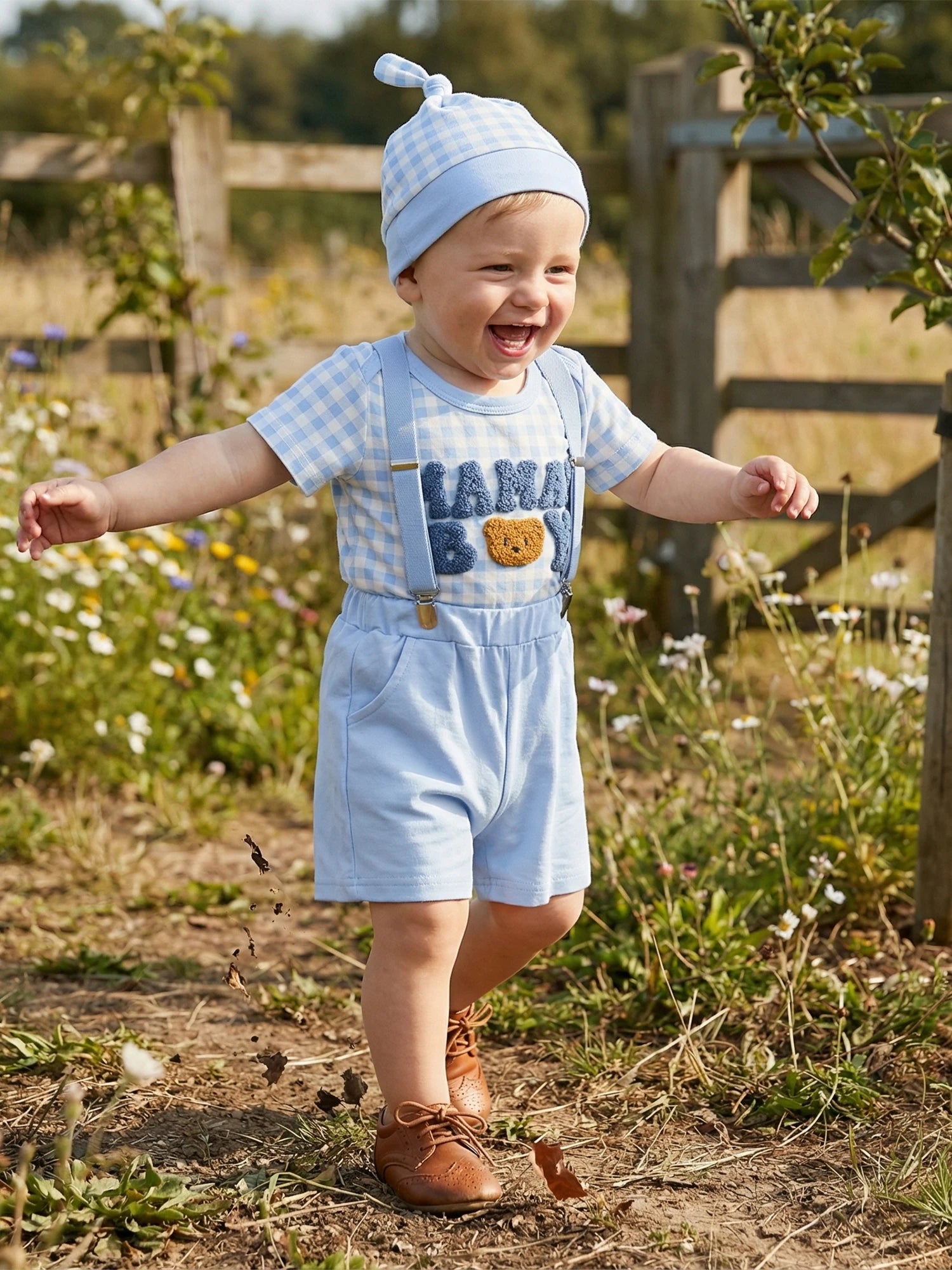 Lioraitiin Baby Boys Shorts Outfits Short Sleeve O Neck Letter