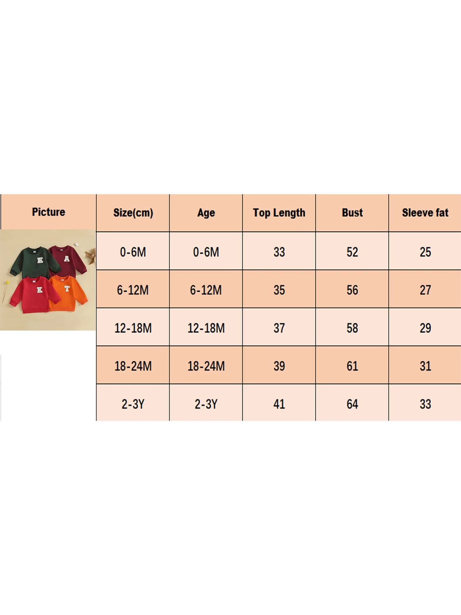 Toddler Baby Girl Boys Sweatshirt Letter Embroidery Round Neck Long