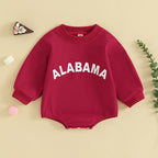 Lioraitiin 0-24M Baby Boy Girl Football Bodysuit Sweatshirt Oversize