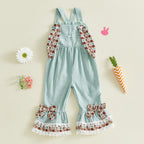Lioraitiin Toddler Baby Girl Easter Romper Adorable Bunny Themed