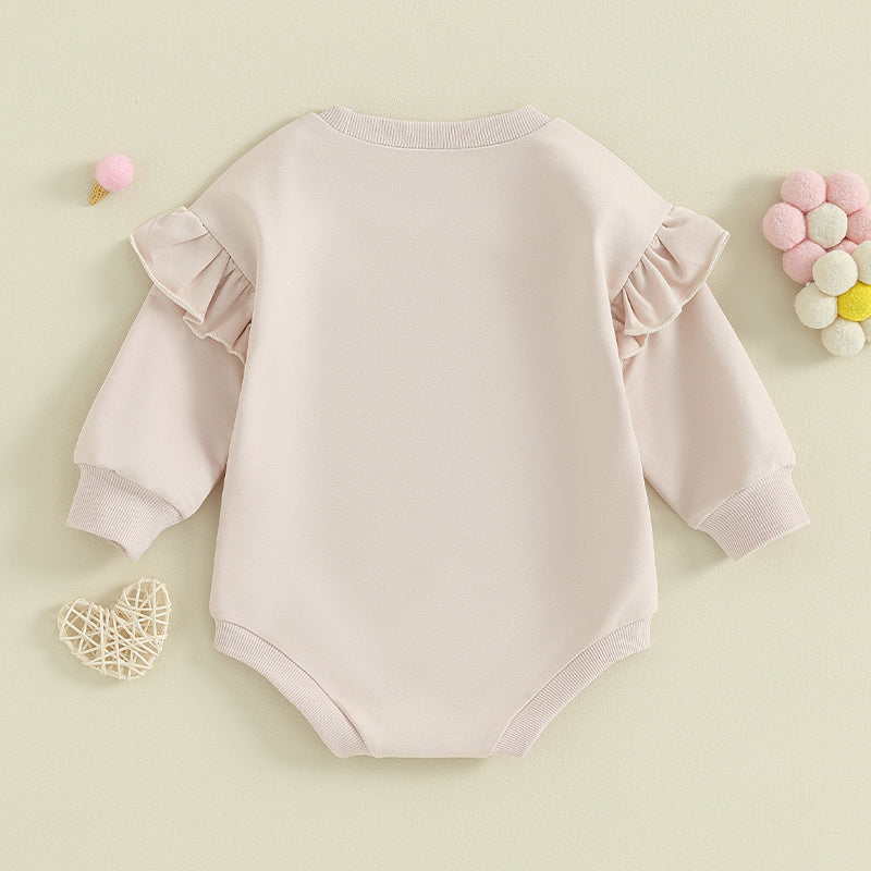 Lioraitiin 0-18M Daddys Girls Newborn Baby Ruffle Long Sleeve