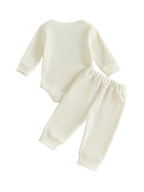 Lioraitiin Baby Girls Outfits Long Sleeve Shamrock Embroidery Romper