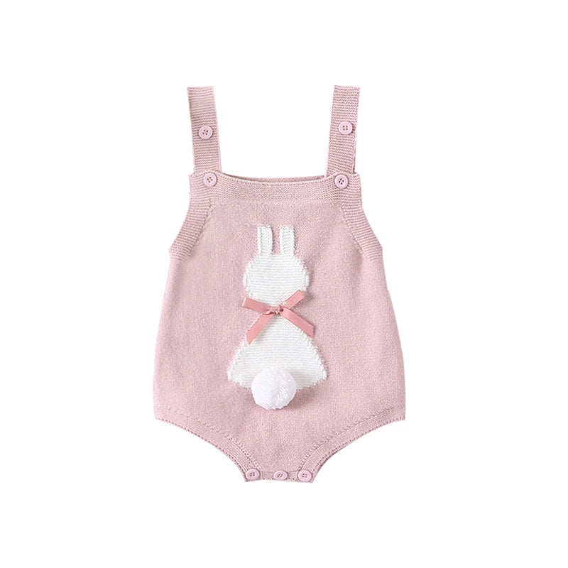 Lioraitiin 0-18M Newborn Baby Girl Easter Outfit Sleeveless Bunny