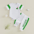Lioraitiin Baby Boy Outfit Golf/Cartoon Bear Pattern Crew Neck Short