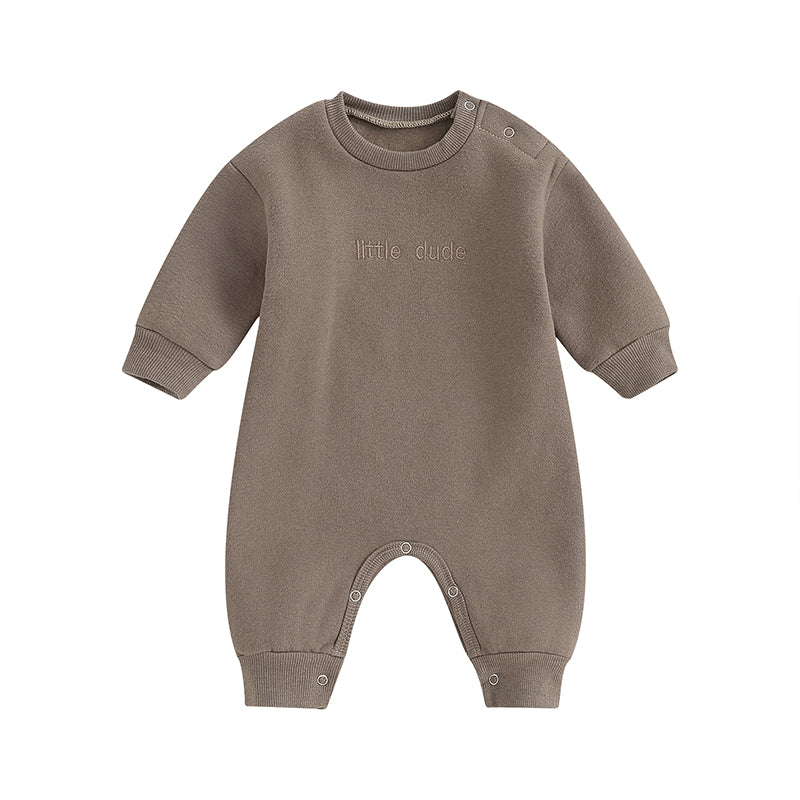 Lioraitiin 0-18M Infant Baby Boys Girl Jumpsuit Cute Letter