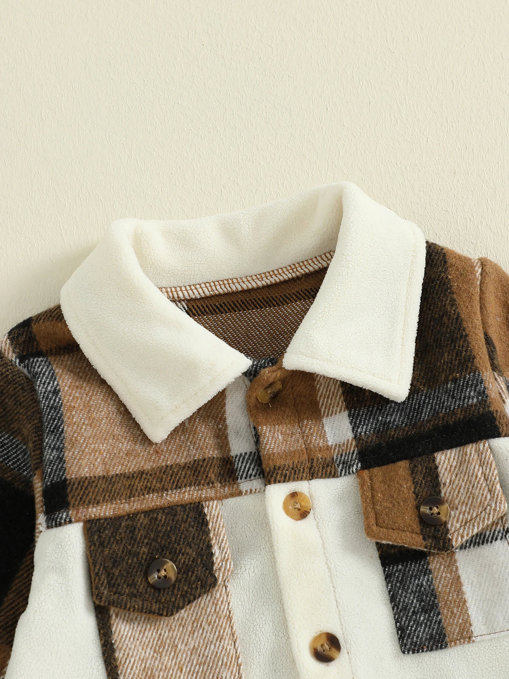 Lioraitiin Toddler Baby Boy Outfit Plaid Button up Long Sleeve Shirt