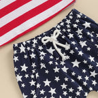 Lioraitiin Toddler Baby Boy 4th of July Outfits O-Neck Short Sleeve