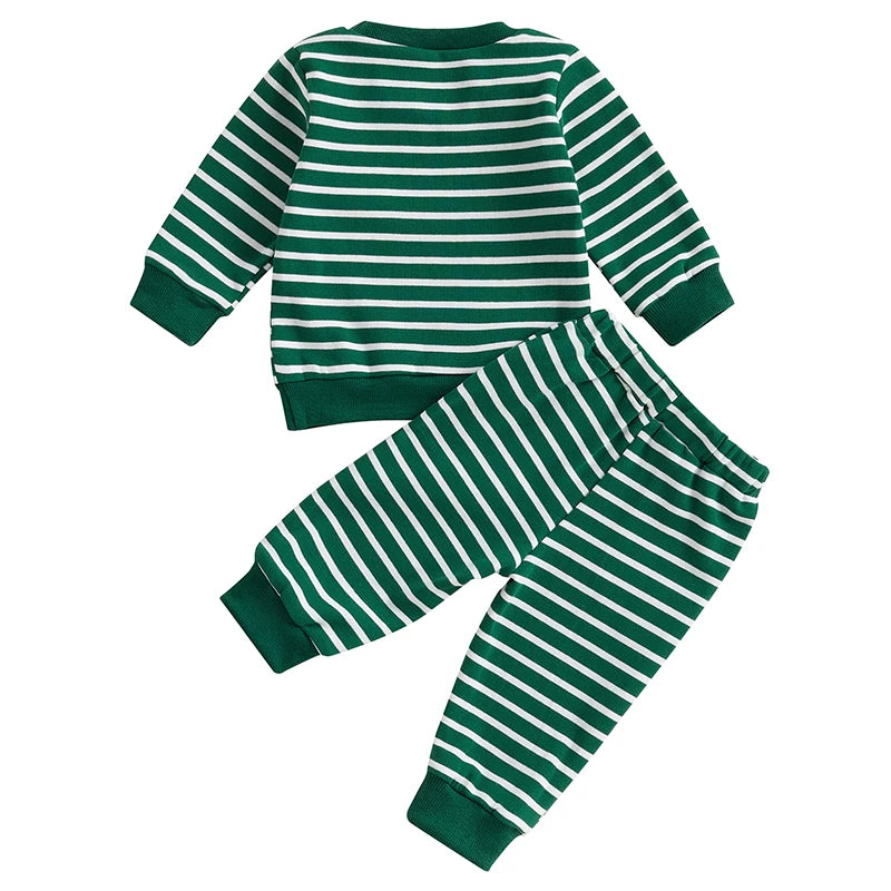 Lioraitiin 3M-3Y Toddler Baby Boy St Patricks Day Outfit Clover