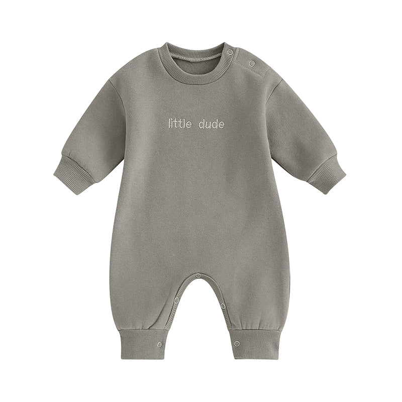 Lioraitiin 0-18M Infant Baby Boys Girl Jumpsuit Cute Letter