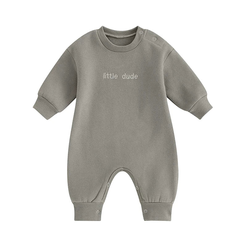 Lioraitiin 0-18M Infant Baby Boys Girl Jumpsuit Cute Letter