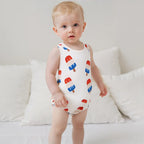 Lioraitiin Newborn Baby Boys Fourth of July Romper for Girls Cute