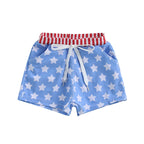Lioraitiin Toddler Baby Boys Beach Shorts Kids Independence Day
