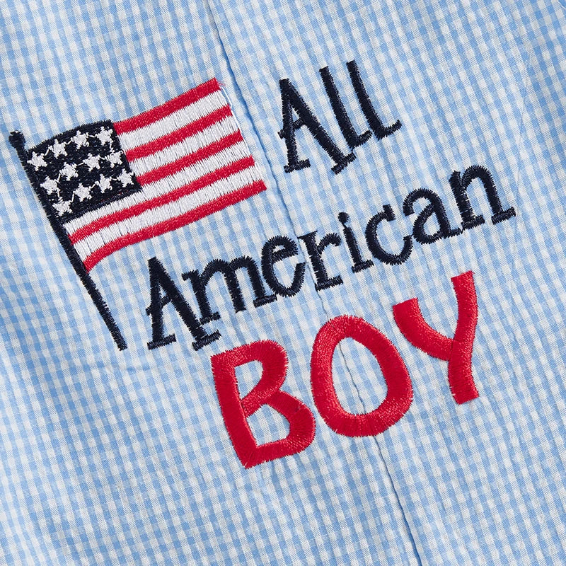 Lioraitiin Baby Boy 4th of July Romper Star Letter Striped Sleeveless