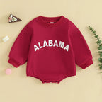Lioraitiin 0-24M Baby Boy Girl Football Bodysuit Sweatshirt Oversize