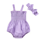 Lioraitiin 0-18M Newborn Infant Baby Girl Fashion Bodysuit Sleeveless
