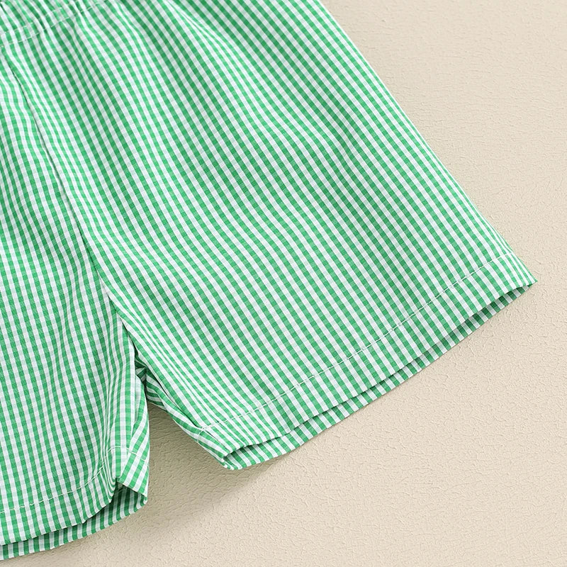 Lioraitiin Toddler Boys Outfits Golf Embroidered Short Sleeve Tops